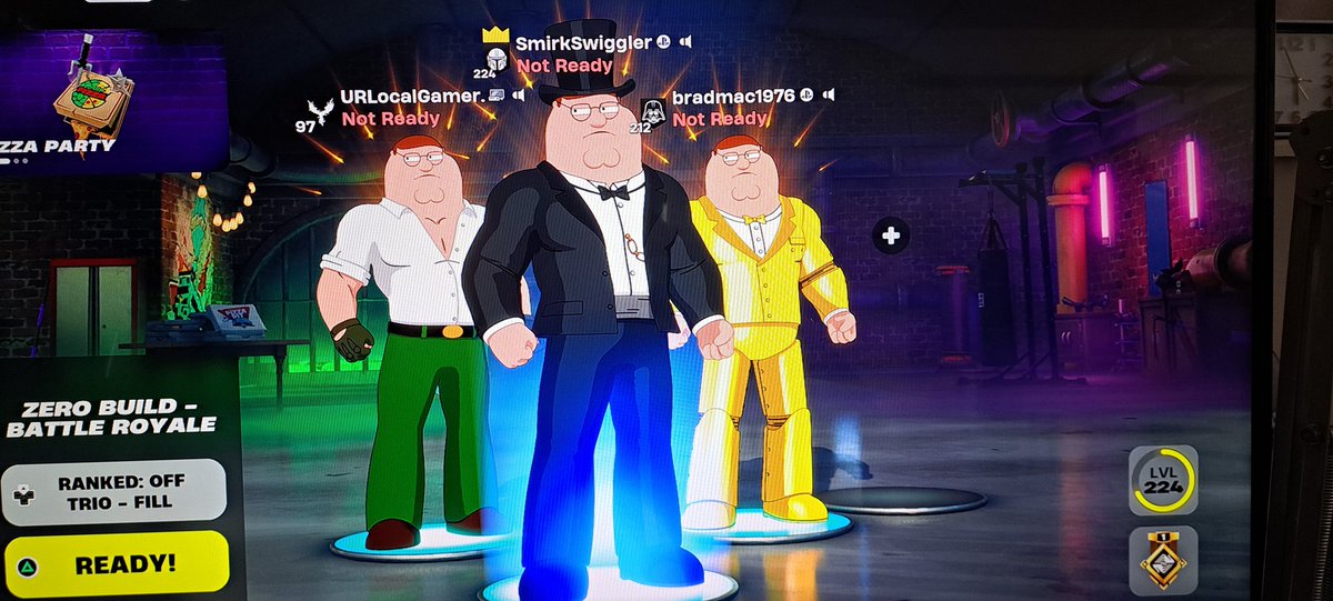 smirkswiggler's tweet image. #PeterGriffin trios! youtu.be/cs6GdesoYUI?si… #Fortnite #FortniteUnderground #familyguy #VictoryRoyale