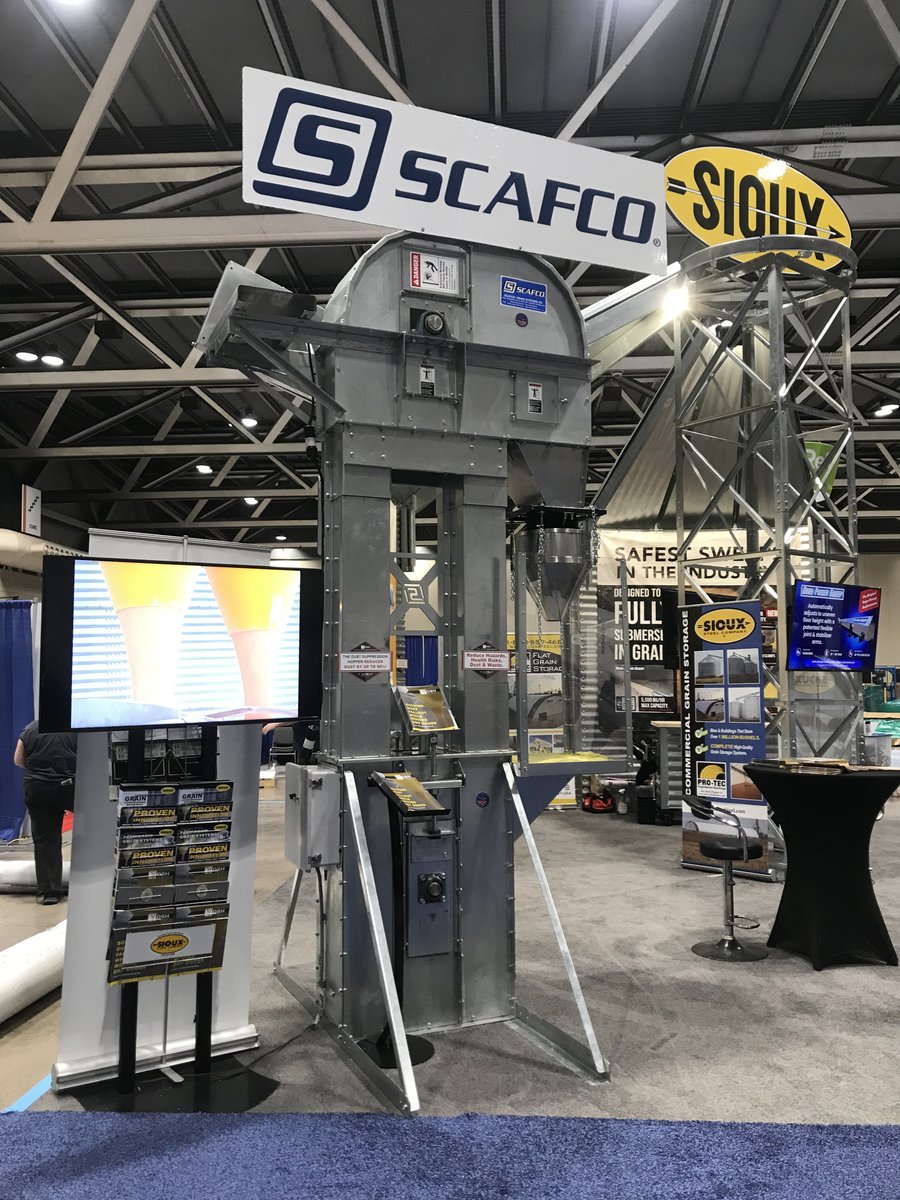 siouxsteel's tweet photo. We're having a great time at #GEAPSExchange 2024 in Kansas City, Missouri! Stop by to visit us in Booth #2734 to see all the #SiouxSteel & #SCAFCOGrain products we have on display, including the NEW DPS 15K sweep, with a 15,000 BPH max capacity! https://t.co/CYJEms27dA