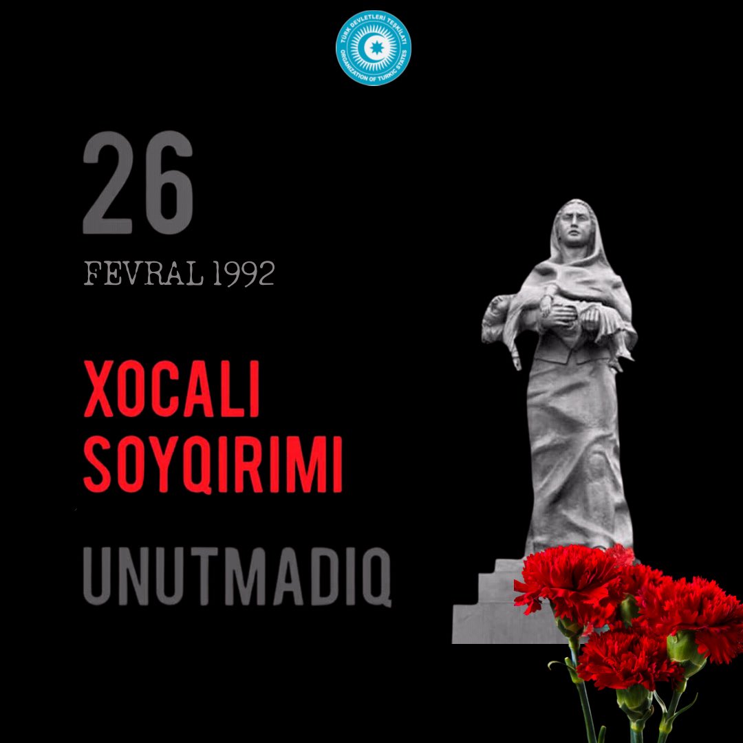 Today, we commemorate the 32nd anniversary of the #KhojalyGenocide, a tragic event in the history of #Azerbaijan. On the night of 25-26 February 1992, Armenian armed forces attacked Azerbaijani civilians in the town of #Khojaly. As the memories of this horrific event continue to