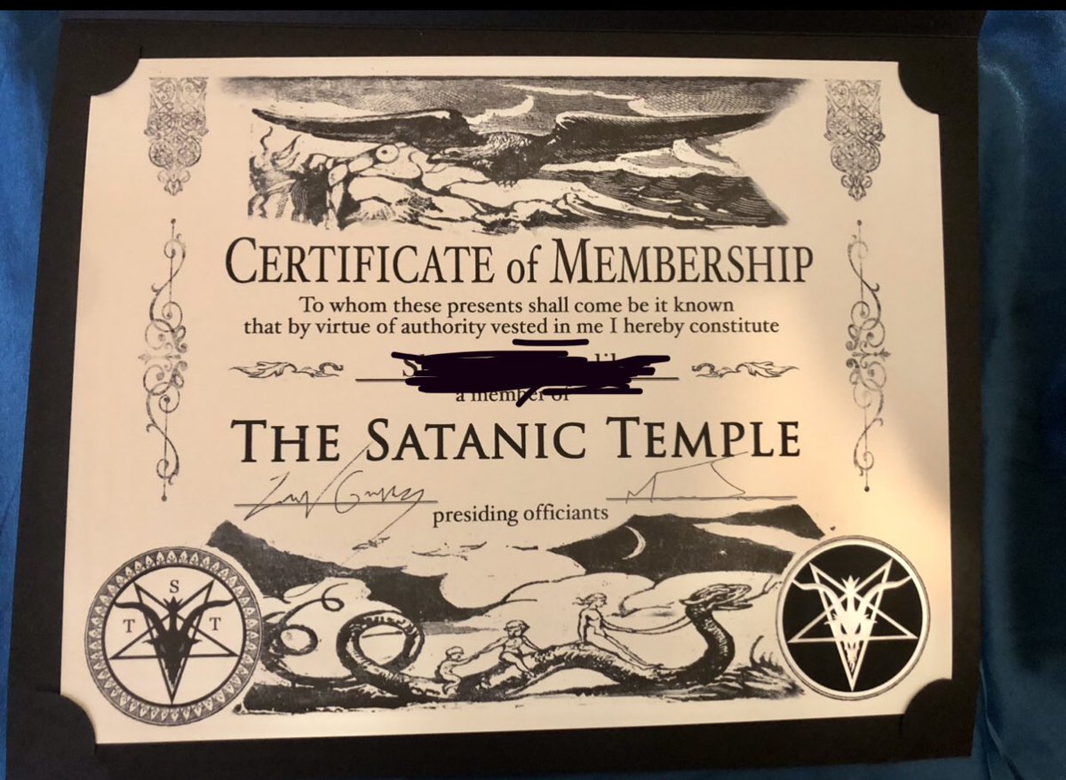 LadyThorndike73's tweet photo. I did a thing! Figured it was time to make it official.  💜🤘🏽
@satanic_temple_ https://t.co/ADYiZkKhEW
