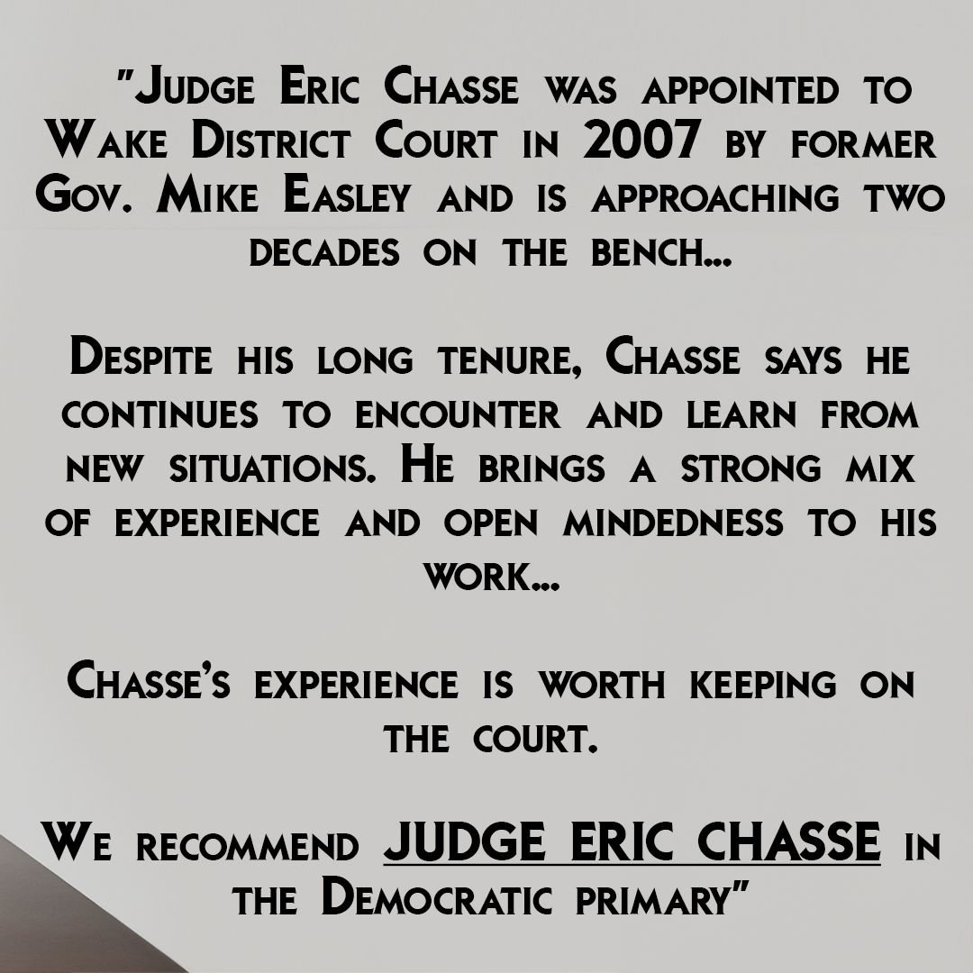 Thank you to <a href="/newsobserver/">The News & Observer</a> for their endorsement! Read more here⬇️ 
newsobserver.com/article2845205…