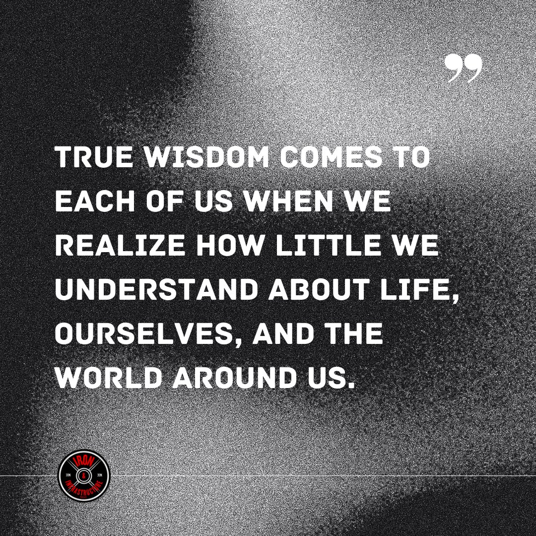jacobemery44's tweet image. True wisdom blossoms in the soil of humility, growing from our acknowledgment of how little we truly know about life, ourselves, and the world. It is in this realization that we begin to truly understand and grow. #ironandinfrastructurepodcast   #ironandinfrastructure