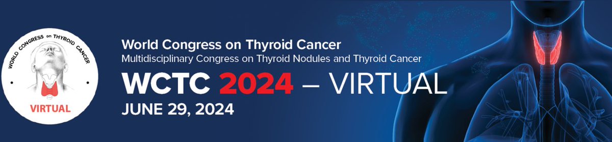 Register now for the upcoming WCTC 2024 Virtual ‘The Best of London’, a global gathering of leading experts in thyroid research and healthcare!   #thyroid #thyroidcancer
thyroidworldcongress.com/registration/