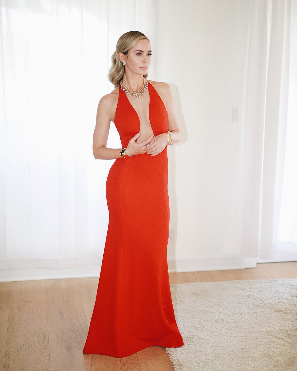 Emily Blunt in custom Louis Vuitton for the 2024 SAG Awards
