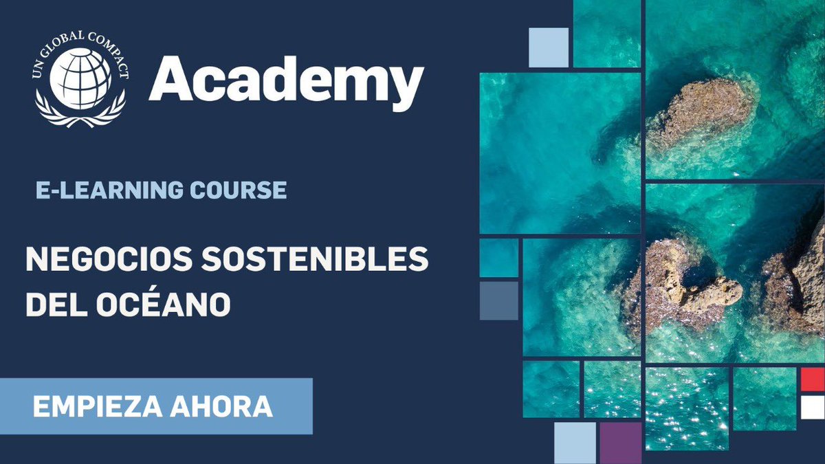 ¿Quieres hacer negocios #sostenibles a favor de los #océanos? 
 
Este #curso de aprendizaje define cómo las empresas pueden hacer frente a estas amenazas mediante la integración de la sostenibilidad en las prácticas empresariales en todos los sectores y zonas geográficas. Con