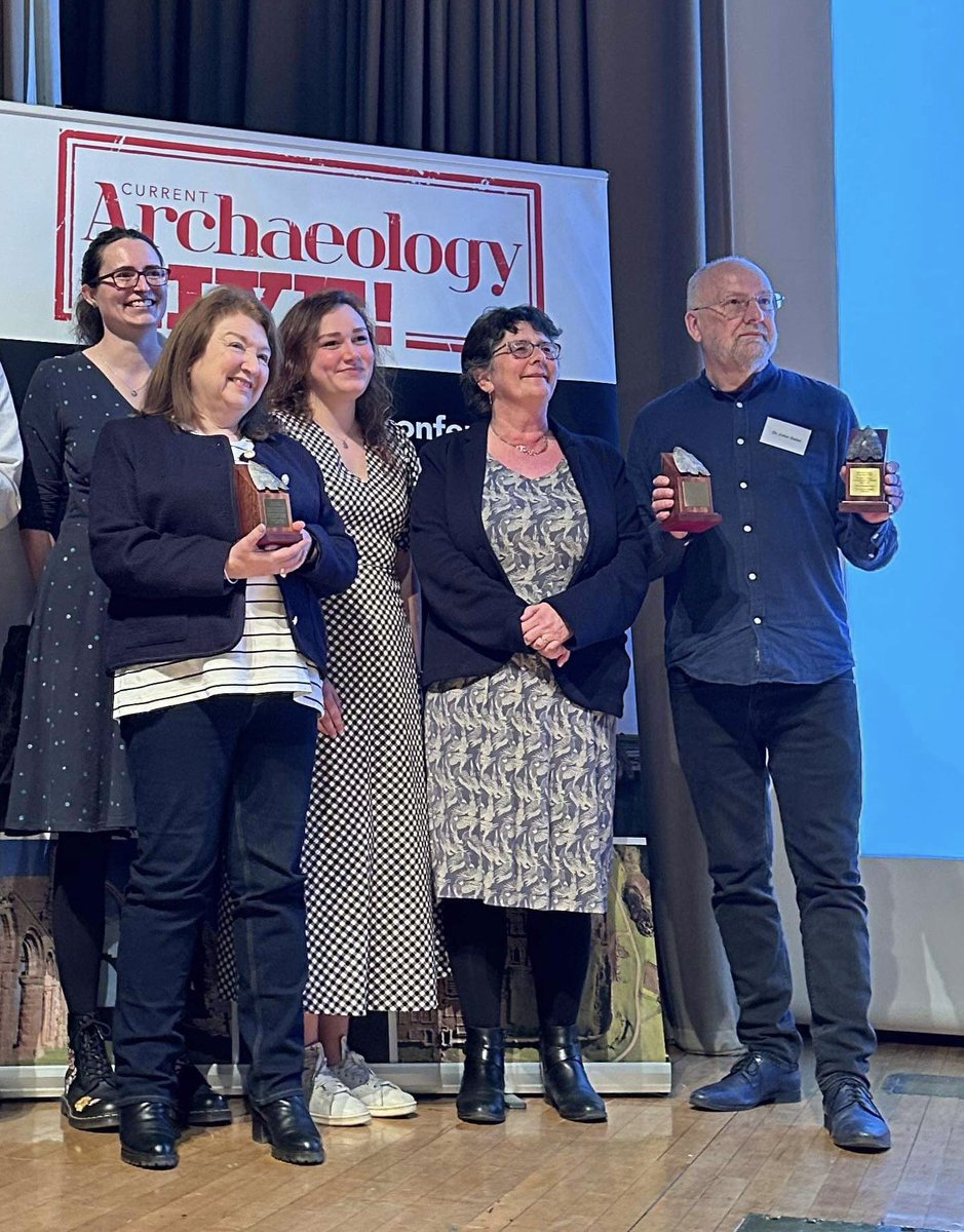 #Swandro team awarded the 2024 Rescue Project of the Year at the @CurrentArchaeo conference yesterday. Many thanks to all of those who have supported us.@SwandroOrkney @BradArcForensic @UHIArchaeology @orkneycom @HistEnvScot @ArchScot @OAS_Orkney @ScARFHub Photo by @KarenKirkTV
