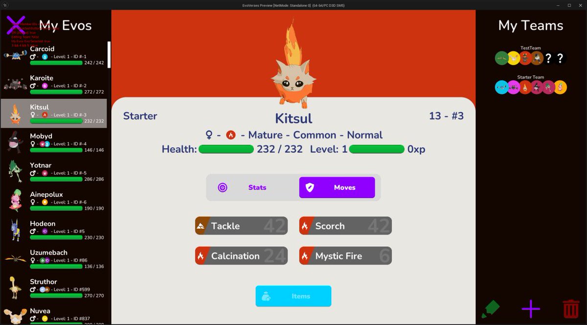 Beta release will be leaps and bounds beyond our alpha version! Just check out this UI update for team building a move selection!