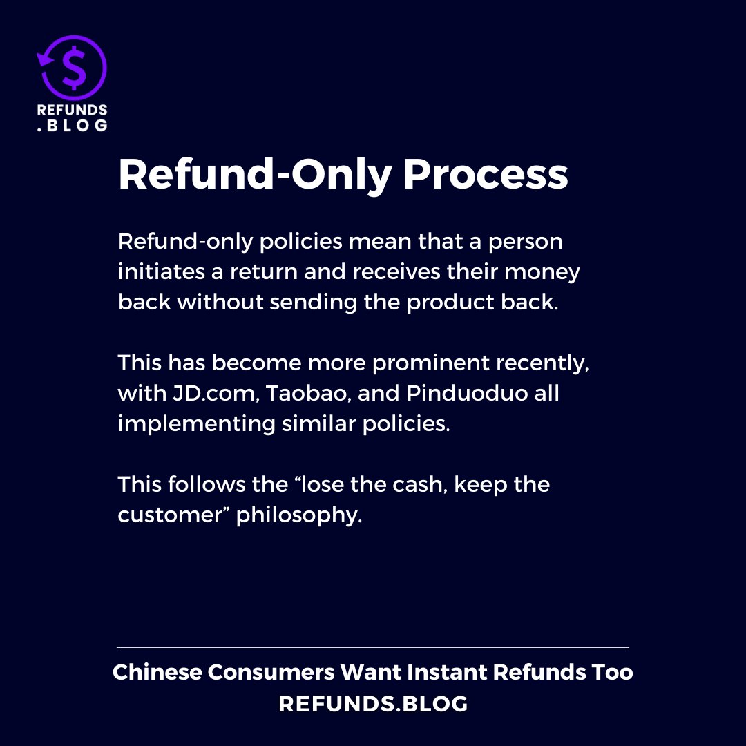 RefundsBlog's tweet image. Did you know that there&apos;s such thing as a returnless refund? People are being refunded and keeping the product. This policy is being adapted by Chinese retailers right now. It has been well-received by consumers, but merchants are doubtful.

Read more: hubs.la/Q02g4f130