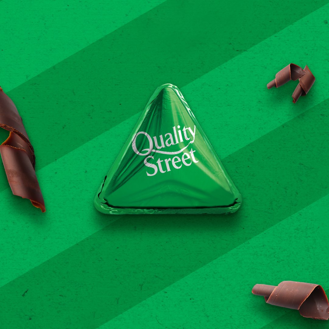 The Green Triangle is a true Quality Street icon, having been part of the selection since its launch in 1936. It has kept its iconic shape and flavour for 89 years, securing its position as one of the nation's favourites, is it yours? 💚