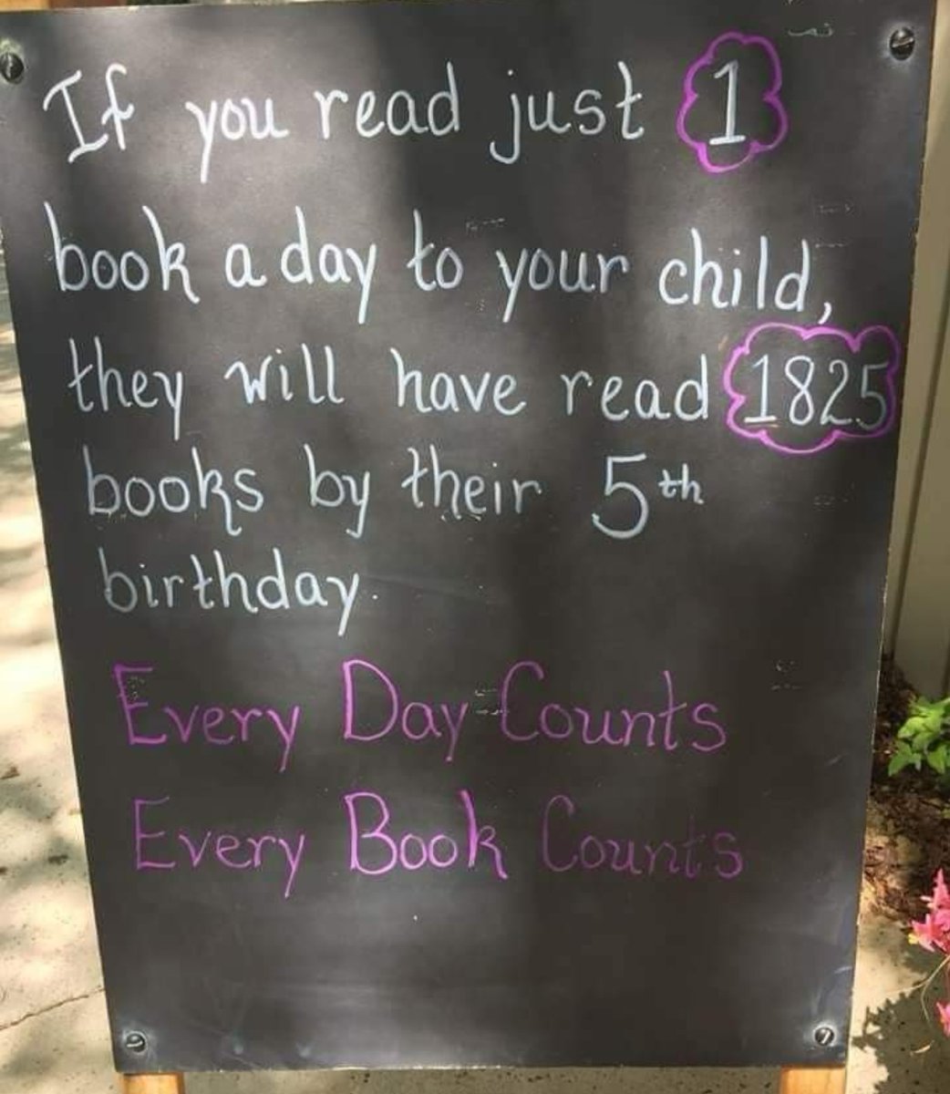 How about this? 

Just one book per day. 

Every day counts. 

Every book counts.

#reading #ReadingCommunity #ReadingToKids #ReadingWithKids #ChildhoodLiteracy