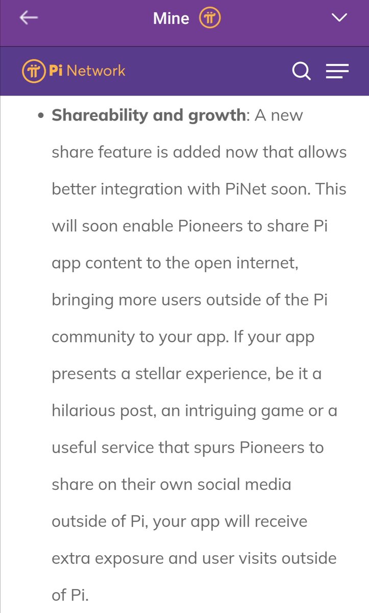 nonymoushack's tweet image. I think the shareability of PiNet is very promising. It will be easy for external users to visit from the web even if they don&apos;t have the Pi Network app installed. But I&apos;m not sure if there is enough content to keep outside users.
#Shareability #Growth #PiNet