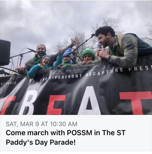 Going to be a blast on March 9th! #possm #hartfordct #parade