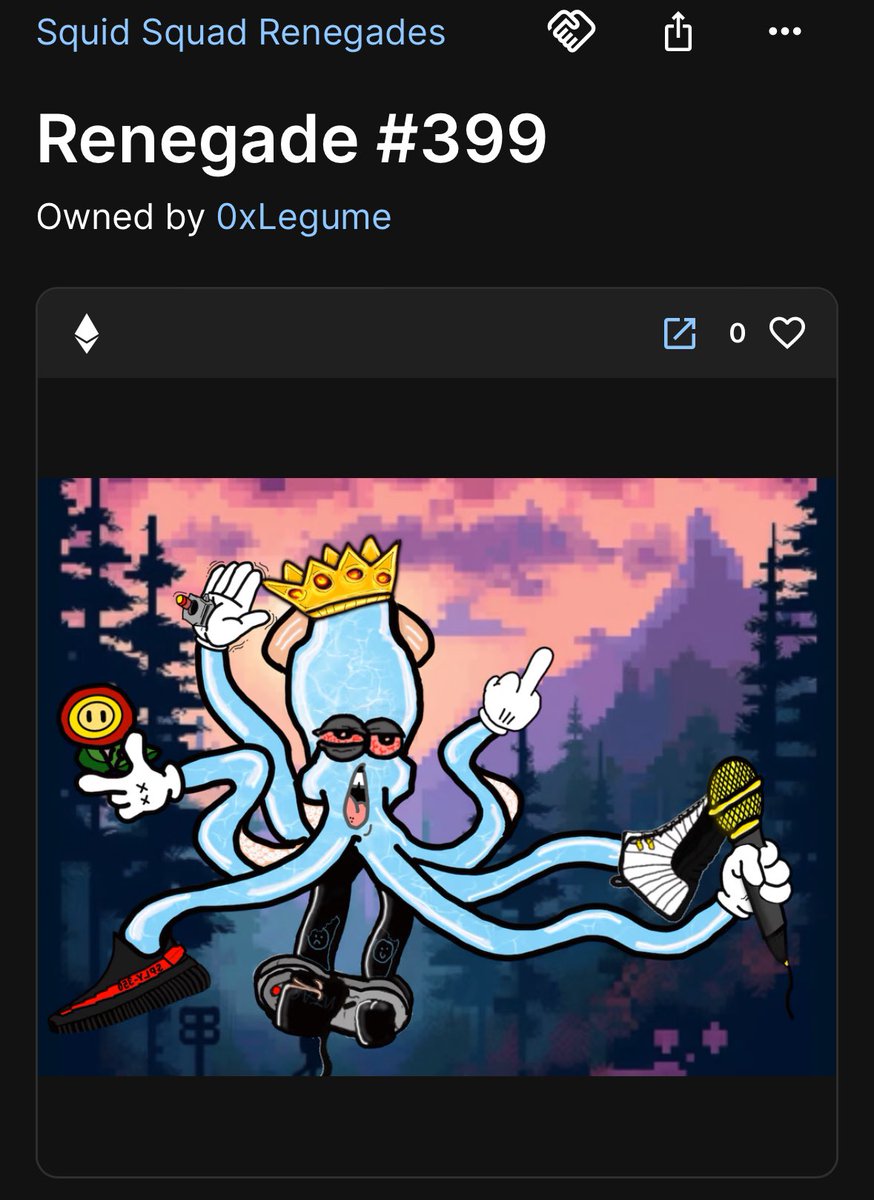 POPaPOTEMUS's tweet photo. Shout Out 🗣️ to @Legume_tomb for supporting the #SquidWave 🙌🏾 

#GoonsSupportGoons 

@SquidSquadGang 🦑 🌊 https://t.co/nmErGppBTK