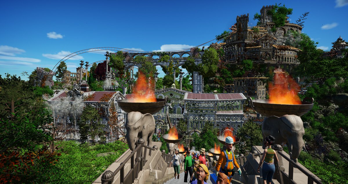 StrolchHH's tweet photo. Ein Gebäude noch, etwas Landschaft und etwas nachjustieren der Achterbahn. So langsam geht ans Ende :o)
One more building, some landscape and some readjustment of the rollercoaster, slowly coming to an end :o)
#planetcoaster #planetcoastergame #planetcoasterfans  #frontier https://t.co/MCuv5ZLCAG