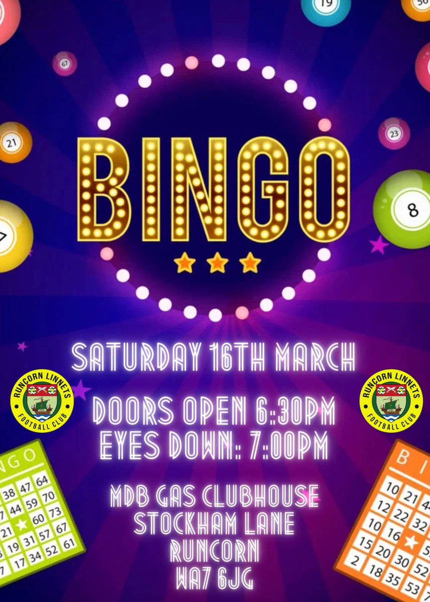 MeasorTracy's tweet photo. Up next for @RuncornLinnets is our Easter Bingo Saturday 16th March be good to see you all there 💛💚 https://t.co/gAN9KJ4p4x