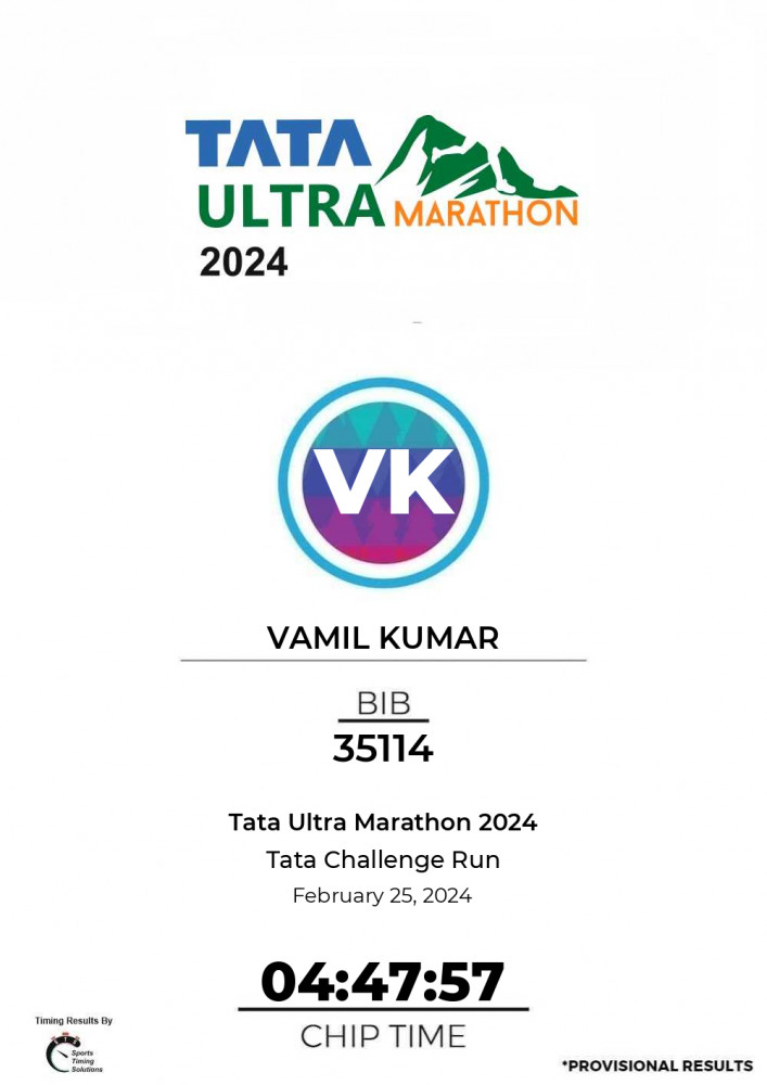 vamil_kumar's tweet photo. Check out My Timing Results for Tata Challenge Run - FEBRUARY 25, 2024 https://t.co/loiElU8Keo https://t.co/noLsLOXbCY