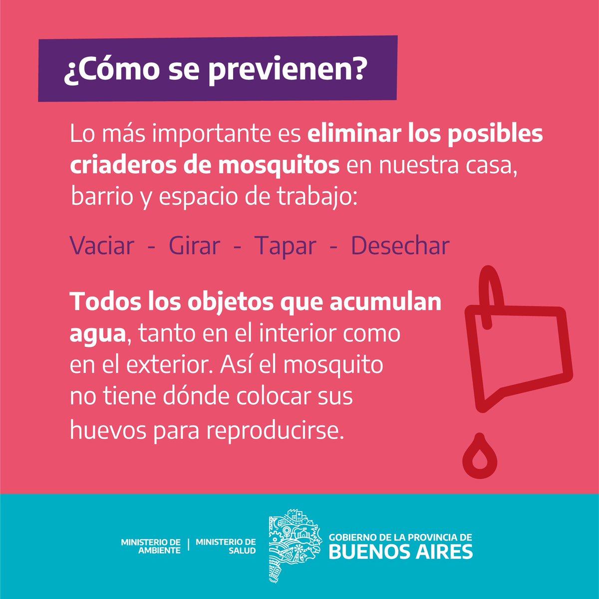 CascallaresPJ's tweet photo. 🦟Frente a la presencia de Dengue y Fiebre Chikungunya, compartimos medidas de cuidado y prevención para nuestros vecinos. 
Ante cualquier duda o síntomas, recomendamos acercarse al Centro de Salud más cercano.

Más información en: https://t.co/1lThzHiqjt

@SaludBAP @ambientepba https://t.co/7yZO7AW3QA