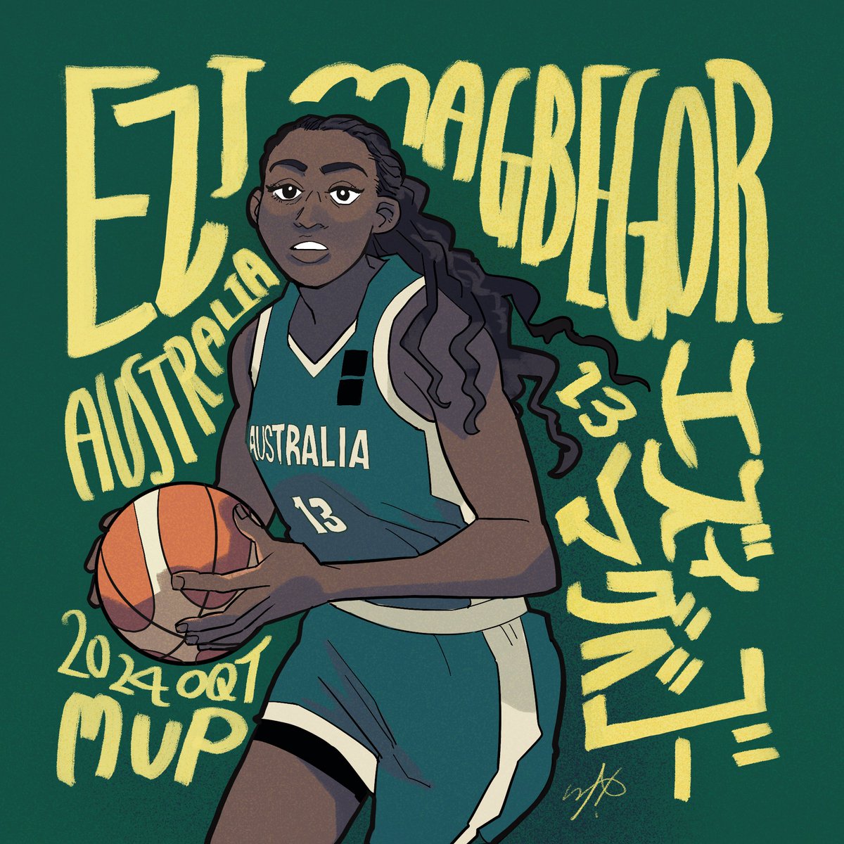 yugohdoo's tweet photo. Fiba OQT all MVPs. 
In fact I’m a basketball lover🤟
#女子バスケ #女子バスケファンアート https://t.co/k4JEE3sv83