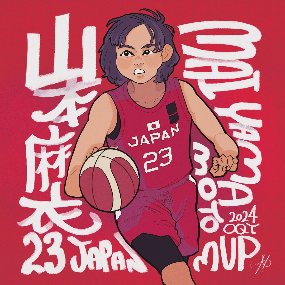 yugohdoo's tweet photo. Fiba OQT all MVPs. 
In fact I’m a basketball lover🤟
#女子バスケ #女子バスケファンアート https://t.co/k4JEE3sv83