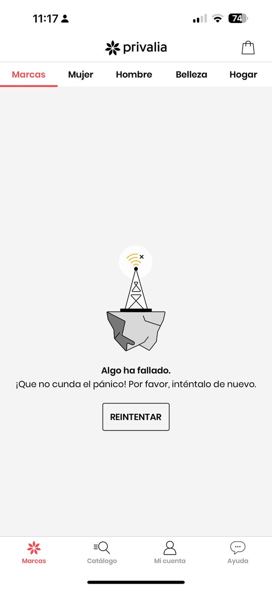Perlabp's tweet photo. @Mex_Privalia no puedo acceder a su app 💔🥹 https://t.co/YYpPpmPKgs