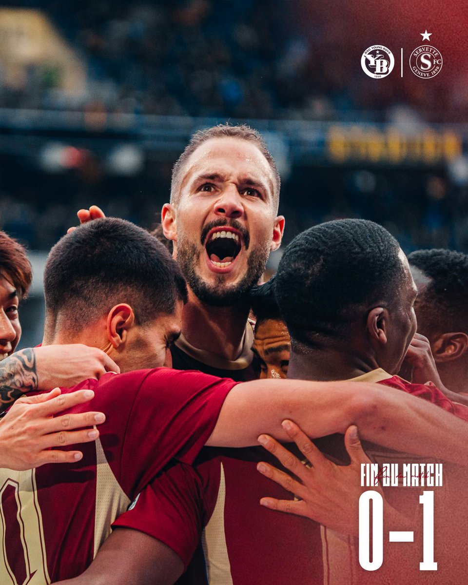 ServetteFC's tweet photo. 𝐆𝐄𝐍𝐄̀𝐕𝐄 𝐌𝐀 𝐂𝐀𝐏𝐈𝐓𝐀𝐋𝐄 🔥 😤

Un Servette XXL s’impose au Wankdorf et revient à 4 points du leader @BSC_YB ! 💪😍

Magnifique les gars ! ❤️

#NotreVilleNotreClub https://t.co/xcvilQlWfK