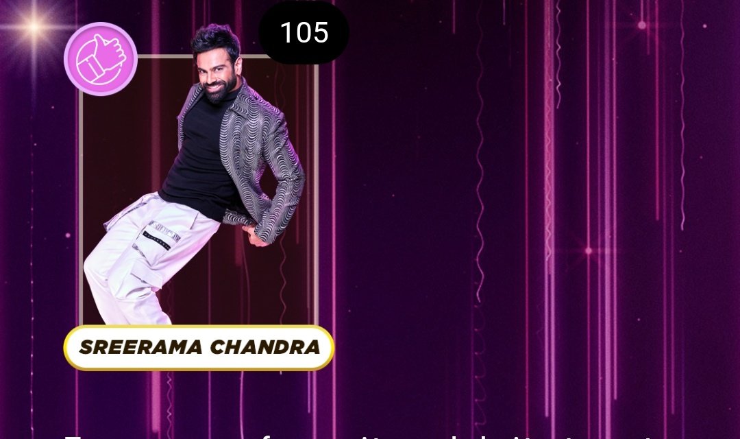 SarleNuvvelluuu's tweet photo. Mana telugodi kosam @Sreeram_singer

#JhalakDikhhlaJaa
#JhalakDikhhlaJaa11
#Sreeramachandra https://t.co/o3oZhF70cU