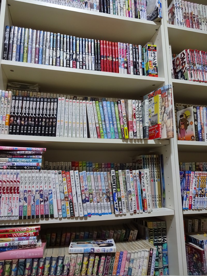 #少しだけ本棚を見せる  ってはやっててたのしい
#あなたの本棚が見たい ってつくったなー たまについーとあってうれしー📚 