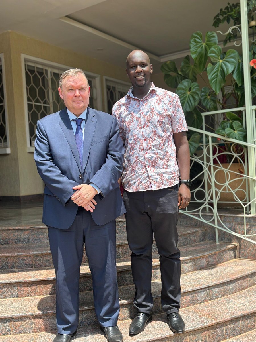 Last week I had the honor to meet and converse with ⁦@VladSemivolos⁩ the Ambassador of Russia to Uganda ⁦@RusEmbUganda⁩ , this was at a cocktail breakfast held by the Ambassador to flag off Ugandan youth attending WYF in Russia. He is a very knowledgeable statesman