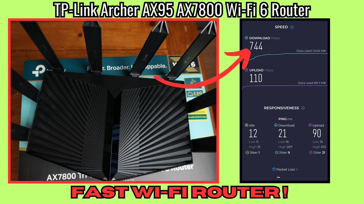 Want FAST WI-FI? Watch my review of the AX95 Router from @TPLINKUK youtube.com/watch?v=esMq8F…