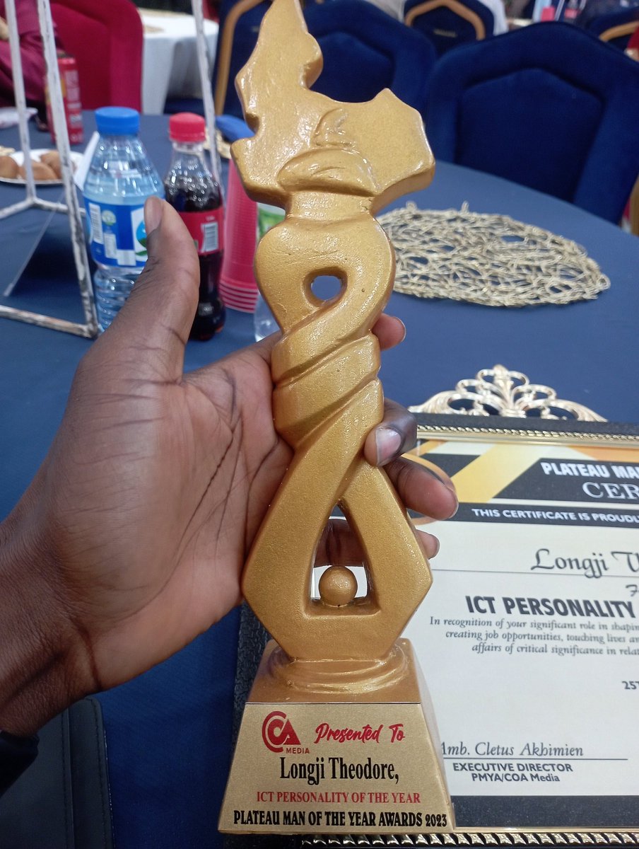 nHubNG's tweet photo. Congratulations to our very own CEO @nHub and Ecosystem Director @isnhubs Mr Theodore Longji on being Awarded ICT PERSONALLY OF THE YEAR PLATEAUS STATE 2023.
#tech #ict #techinthenorth https://t.co/nl8xvunNiJ