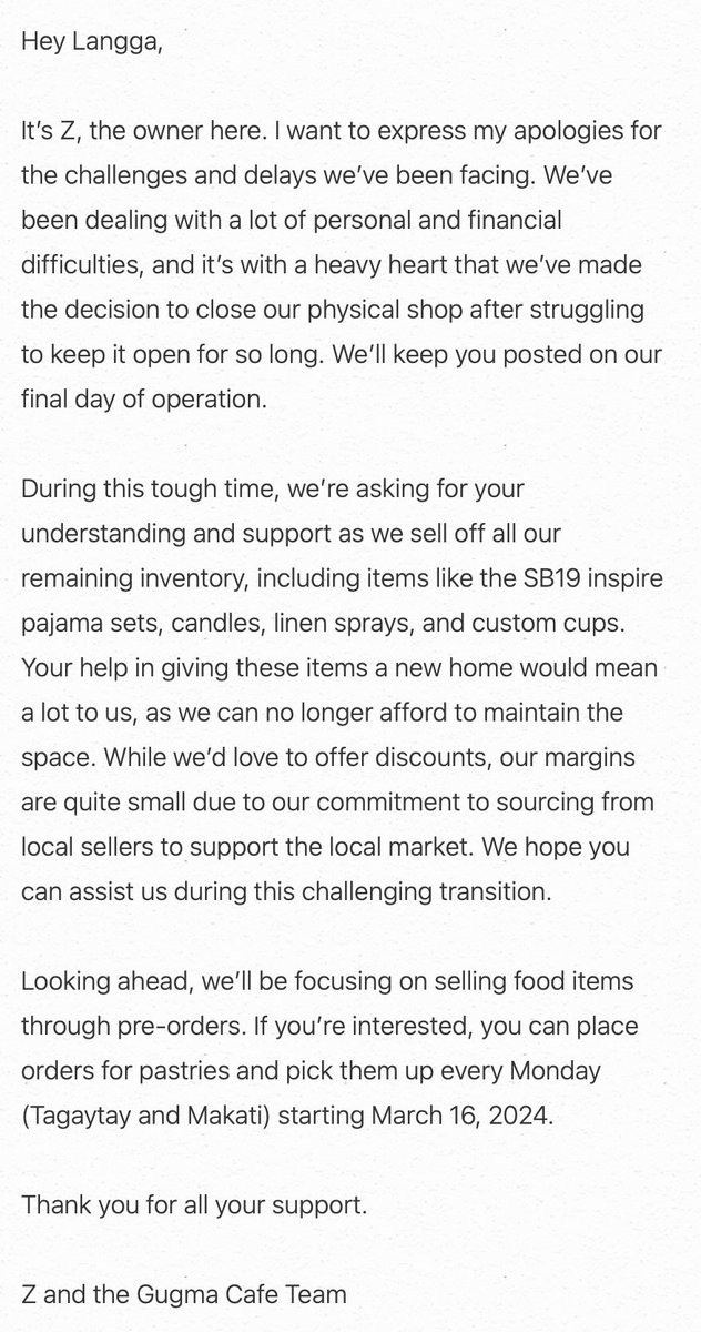 GugmaCafe's tweet photo. Hello Langga! 

Please take the time to read. 

Thank you. https://t.co/RZbH5aD4nt