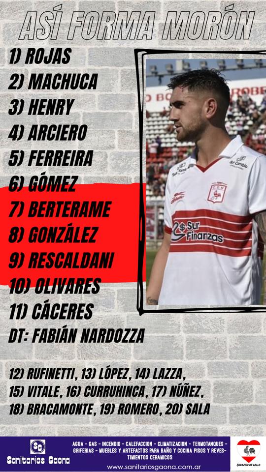 corazon_degallo's tweet photo. #Fútbol ⚽ #PrimeraNacional #ZonaB #F4 #CFExMOR
Un Gallo suelto en Chaco

Este es el once del Gallo para visitar a Chaco For Ever, a partir de las 19:30, con arbitraje de Fabricio Llobet y la transmisión de TyC Sports Play.

#VamosGallo 🐓 https://t.co/IpBEsbWSw9