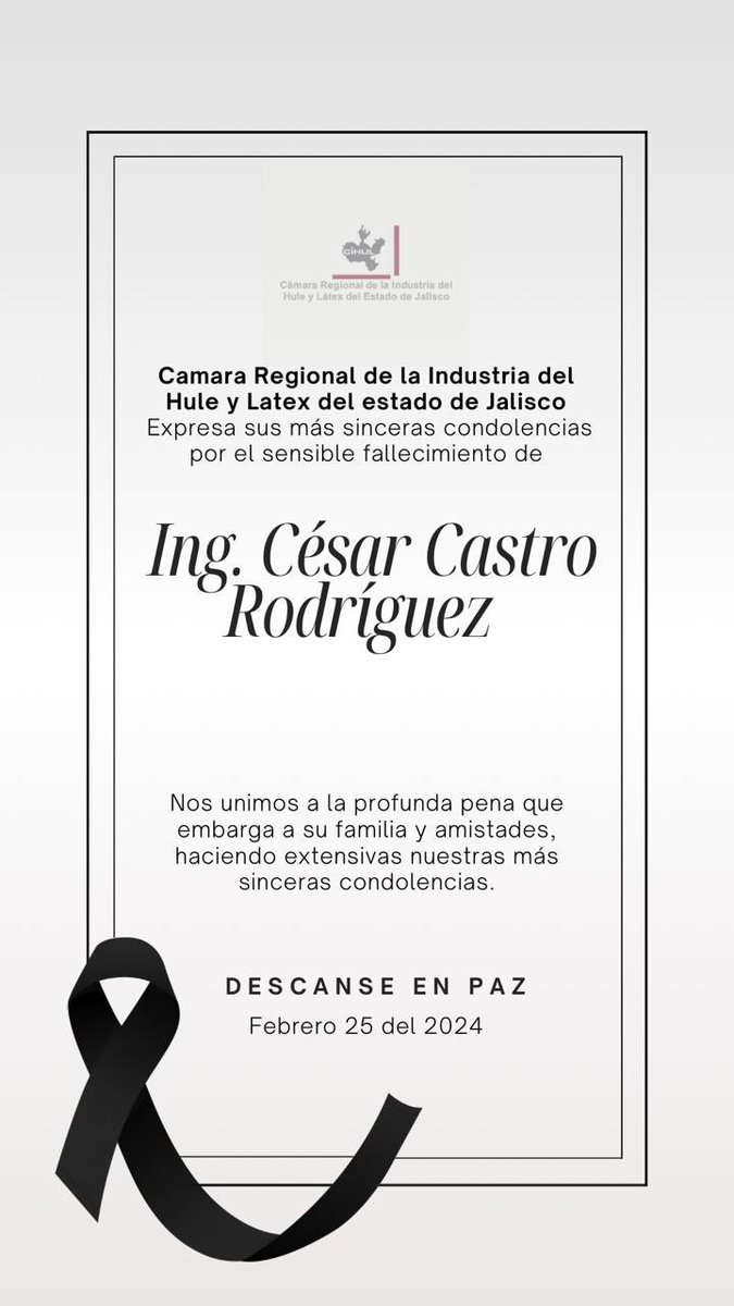 Cámara de la Industria del Hule y Látex tweet media