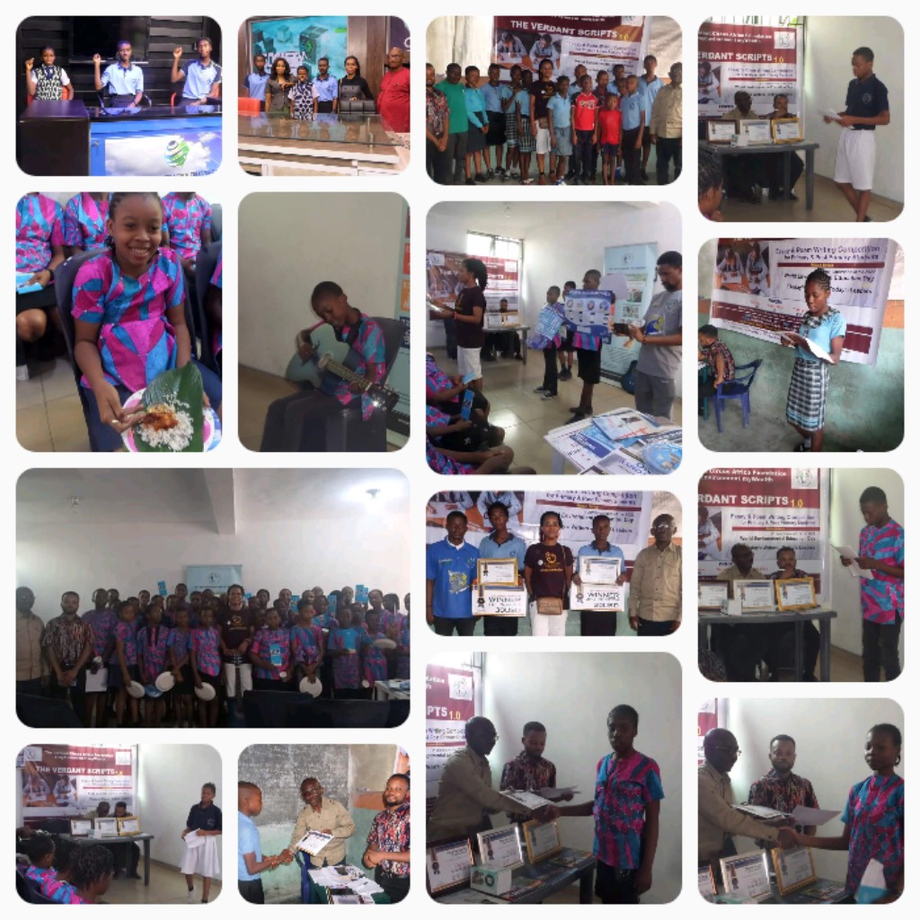 WONNEafronelly's tweet photo. DAY 25 OF 29
#Sustain_ABILITY SERIES

SDG 10 - Reduced Inequalities 
Projects Executed by WONNE Afronelly and MyEnvironment MyWealth Nigeria @myEmyWEALTH for SDG10

1- 2018 Environmental Sustainability Education 
For Senior Citizens  of
 Nigeria University Pensioners Association NUPA Uniport by WONNE Afronelly 

2-  2020 #EqualOpportunityForAll  
SDG Awareness Campaign on Radio Rivers by WONNE Afronelly 

3-  2022 #VERDANTsCRIPTS 
" TODAY'S WRITERS, TODAY'S LEADERS" for privileged and not privileged school Children by myEnvironment myWealth Nigeria and the Verdant Circus Africa in honour of Late Professor Emeritus Tekena Nitonye Tamuno. 
(Chief Judge Aniekan Elbina).
Program facilitator Jesse Alika.
3 females emerged top 3 after going through same criteria with the males.

BENEFICIARIES
- University of Port Harcourt, Rivers State 
- Radio Rivers 99.1FM Port Harcourt 
- Den Bec Group of Schools Port Harcourt
- Luther Welfare for Children at Risk Development Center, Eleme Rivers State 

You can take #TheECOpledge for SDG10 that we have already executed or sponsor another implementation in any location of your choice.

#TheVerdantSCRIPTs
#TodaysWritersTodaysLeaders
#TheVerdantYouth 
#EqualOpportunityForAll
#10MillionPlasticBottles 
#GreenCities
#TheVerdantCircus
#VerdantYouth💪 
#EnvironmentalEducation
#sundayvibes #viralvideo #Ajax