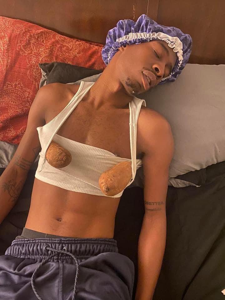 ig: carnelln 🖖🏾 on X: How women sleep without a bra 🫠 https