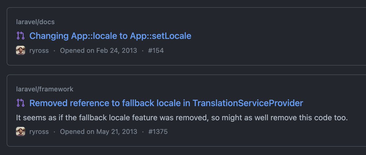 ryduh's tweet photo. @JackEllis My 6th and 7th were to Laravel :) https://t.co/yI3WJ8SfMY