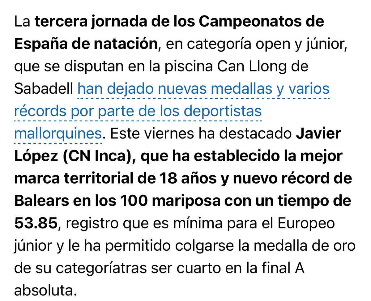 Club Natació Inca tweet media
