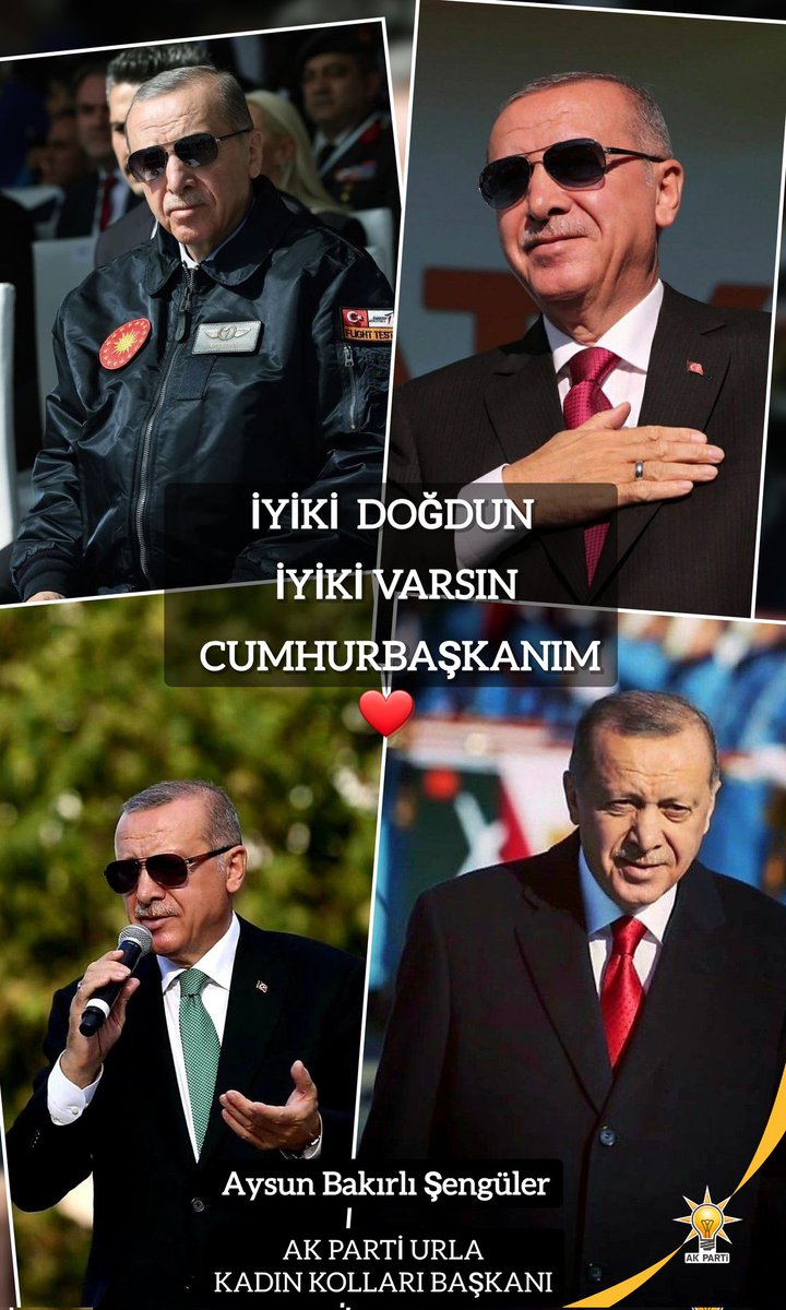 İyiki doğdun iyiki varsın Ömrün Bereketli olsun Cumhurbaşkanım ❤️