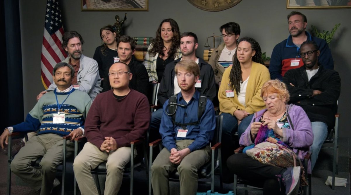 DEADLINE's tweet image. WINNER: BEST ENSEMBLE CAST IN A NEW SCRIPTED SERIES (Previously Announced)

Jury Duty
Ensemble Cast: Alan Barinholtz, Susan Berger, Cassandra Blair, David Brown, Kirk Fox, Ross Kimball, Pramode Kumar, Trisha LaFache, Mekki Leeper, James Marsden, Edy Modica, Kerry O’Neill, Rashida…