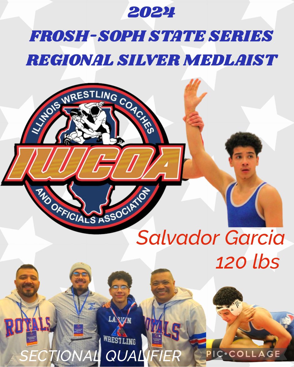 Congratulations to Salvador Garcia with a Royalstyle victory as he advances to next week's Sectional by earning the Silver at yesterday's IWCOA Regional Championship Finals