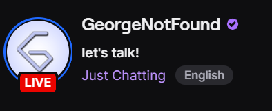 dwtao3's tweet photo. george going live with the most ominous title ever right as im about to go to sleep like warn a guy next time https://t.co/vsaWIYZDd9