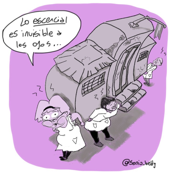 Parece que hace falta tener que explicar lo escencial. 
Deberíamos gobernar las maestras y este mundo sería más justo y más igualitario xq nos romperíamos la cabeza para que todes accedan, como intentamos hacer con la educación, que es un derecho y no un servicio al que pagan mal