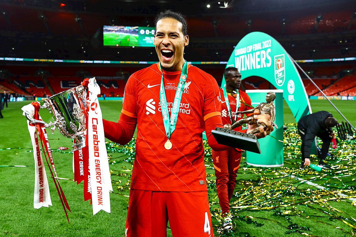 FabrizioRomano's tweet image. 🔴🇳🇱 Virgil van Dijk has won the MOTM Award in a final for the third time in his Liverpool career.

Deserved. ✨