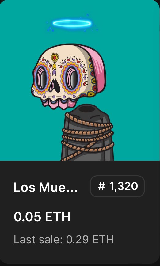 We all have those projects we want to pump after minting and connecting with the community

<a href="/los_muertosNFT/">Los Muertos</a> is one of them, founder <a href="/therealgonku/">gonku</a> still active
Community funds invested in <a href="/hytopia/"></a> earning rewards

As the #NFT Bull picks up LOSMUERTOS will rise again