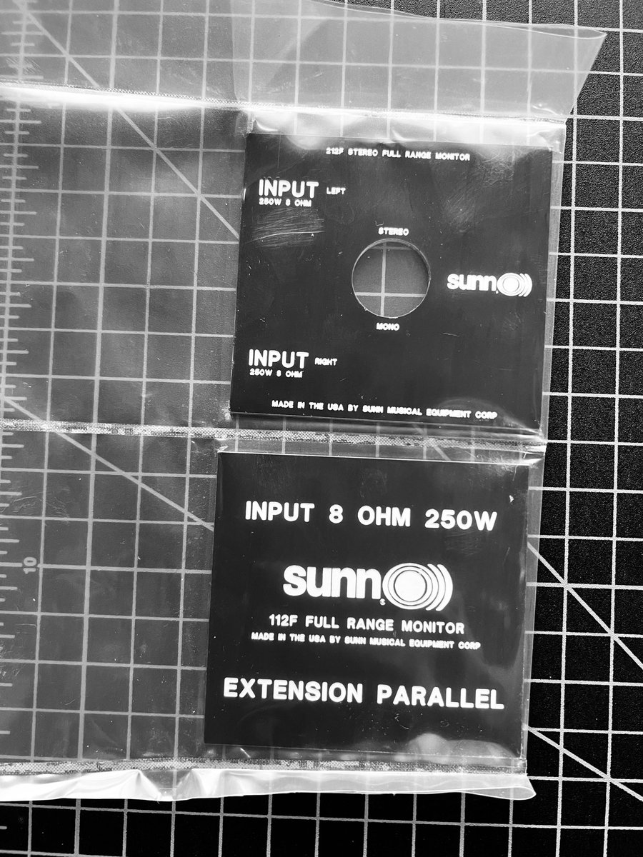 Happy Sunnday! Label kits for the Sunn FRFR cabs just arrived. FRFR speaker orders begin shipping next week! 🤘

Head over to our IG story to enter your Sunn Amps x WeFunder questions for a chance to be featured in an upcoming Q+A video with James and Steve 🎸