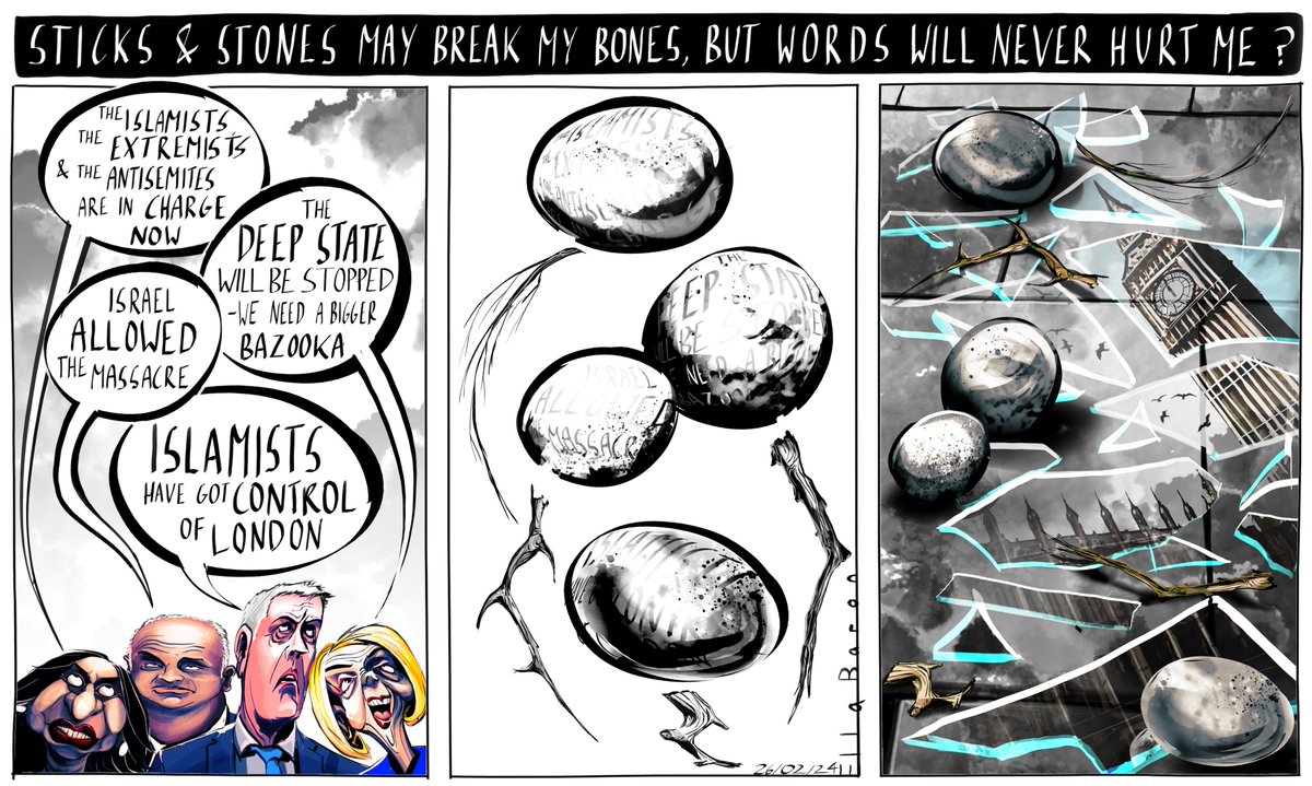 Monday's @guardian cartoon theguardian.com/commentisfree/… #SuellaBraverman #AzharAli #LeeAnderson #LizTruss