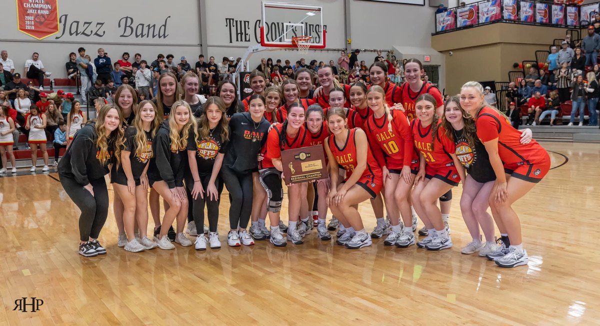 Regional Champs!! Playing for Area championship on Friday!
#leavenodoubt #reigningstatechamps
<a href="/daleladybball/">Dale Lady Pirate Basketball</a> 
<a href="/TaneishaAeschl1/">Coach Aeschleman</a> 
@TeamGriffinGBB 
<a href="/EYGBasketball/">EYG (Explore Your Game)</a>