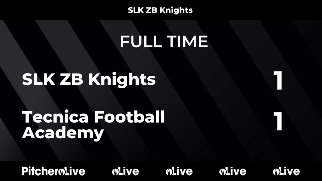 FULL TIME: SLK ZB Knights 1 - 1 Tecnica Football Academy
#SLKTEC #Pitchero
southlondonkings.com/teams/193713/m…