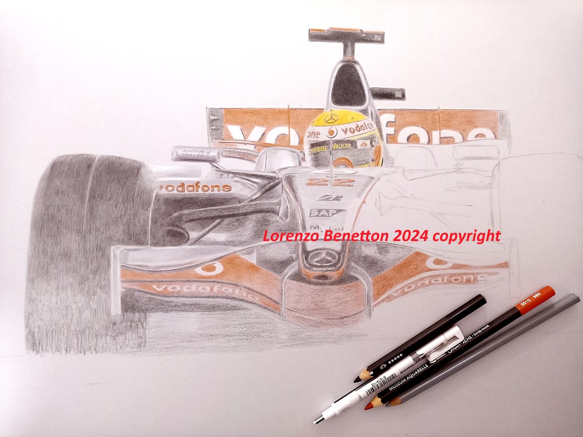 Day 5 WIP of my tribute to the GREAT Lewis victory at UK GP 2008 in very complex situation rain/dry.
Stay tuned !
#lewishamilton #mclaren #BritishGP #SilverstoneGP #handmade #madeinitaly #racing #formula1 #vintagecars #Formula1 #interiordecor