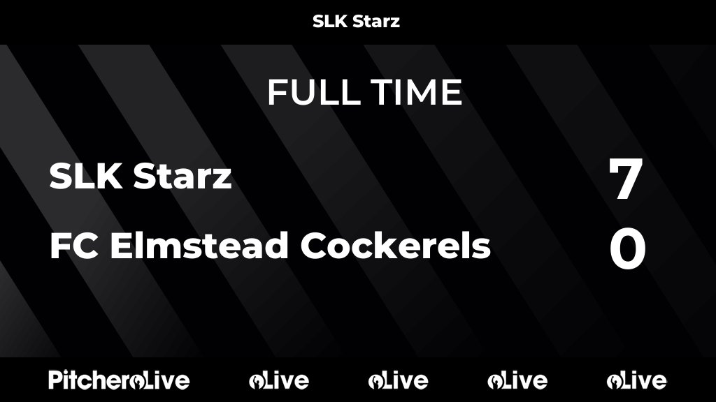 FULL TIME: SLK Starz 7 - 0 FC Elmstead Cockerels
#SLKFCE #Pitchero
southlondonkings.com/teams/222902/m…